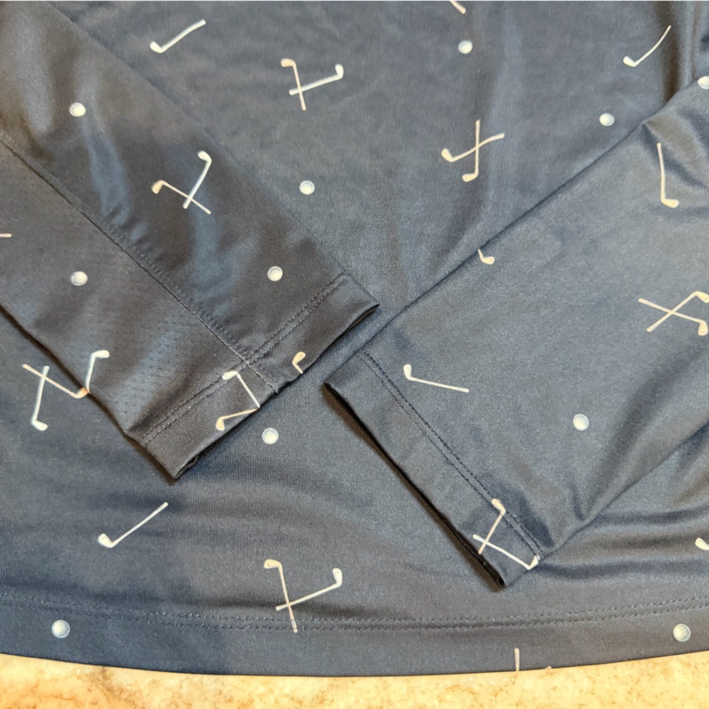 Lady Hagen Women’s Golf Pullover Navy Quarter Zip Athletic Top Size M - Picture 9 of 10